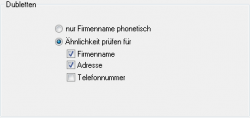 CRM TelMarkt Dubletten-Prüfung