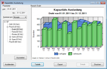 TelMarkt CRM Kapazitätsauslastung